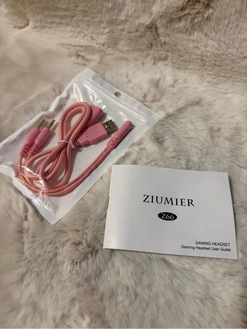 Ziumier Pro Gaming Headset - Pink RGB